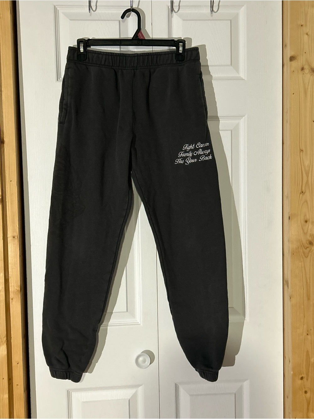 Darc Sport Black Jogger Sweatpants with White Script